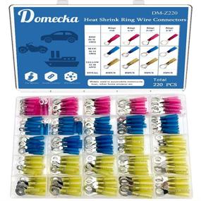 img 3 attached to Domecka 220PCS Connectors Insulated Terminals: Simplify Your Electrical Connections