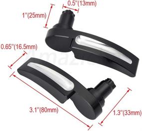 img 3 attached to Улучшите свой опыт поездки на Harley Davidson с помощью комплекта Amazicha Black Saddlebag Lid Lifters Saddle Bag Latch Kit (2014-2021)