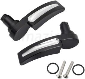 img 1 attached to Улучшите свой опыт поездки на Harley Davidson с помощью комплекта Amazicha Black Saddlebag Lid Lifters Saddle Bag Latch Kit (2014-2021)