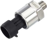 🔍 autex 100 psi pressure transducer sensor - 316 stainless steel pressure sender 1/8"-27 npt for oil, fuel, air, water pressure transmitter logo