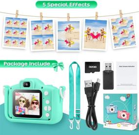 img 1 attached to 🦄 Unicorn Kids Camera for Girls - Toddler Electronic Device