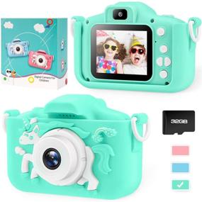 img 4 attached to 🦄 Unicorn Kids Camera for Girls - Toddler Electronic Device