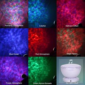 img 3 attached to 🌊 Ocean Wave Projector: 12LED & 8Color Light with Remote Control and Timer - Perfect Choice for Baby Bedroom (White)