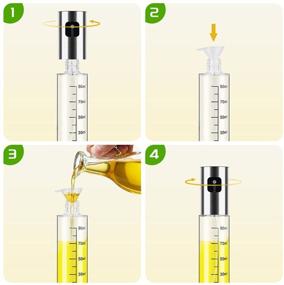 img 2 attached to 🍃 ONINAA Oil Sprayer Bottle 100ML - 3 in 1 Transparent Oil Spray Dispenser