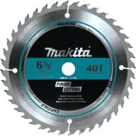 🪚 high-performance makita t-01410 6-1/2 inch 40t fine crosscutting carbide-tipped circular saw blade logo