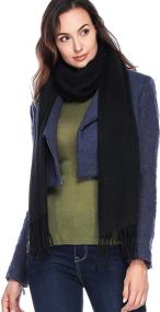 img 1 attached to HOYAYO Cashmere Wool Shawl Wraps