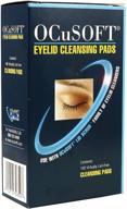 ocusoft eyelid cleansing replacement pads 100ct, white - efficient and convenient eye care solution logo