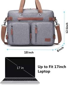 img 3 attached to 🎒 MRPLUM Convertible Laptop Case Backpacks with Multifunctional Features