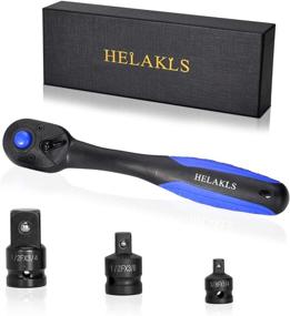 img 4 attached to 🔧 HELAKLS Ratchet 3-Piece Adapter Reducer Set