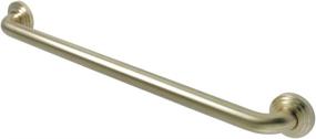 img 3 attached to 24-Inch Decorative Grab Bar, Brushed Brass - Kingston Brass Milano DR214247