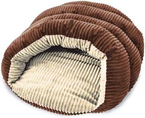 img 4 attached to Sleep Zone Corduroy Cuddle Cave Dog Bed: 22X17 Inches, Chocolate - Attractive, Durable, Comfortable & Washable