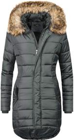 img 2 attached to AVANZADA Womens Thickened Hooded Jacket