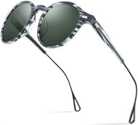 img 4 attached to 😎 Стильные солнцезащитные очки HEPIDEM из ацетата с поляризацией для женщин - модная защита для глаз