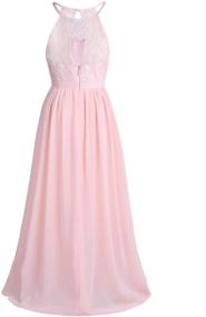 img 1 attached to 👗 Nimiya Chiffon Princess Pageant Bridesmaid Girls' Dresses: Elegant Clothing for Special Occasions