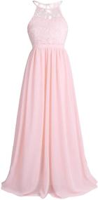 img 2 attached to 👗 Nimiya Chiffon Princess Pageant Bridesmaid Girls' Dresses: Elegant Clothing for Special Occasions