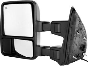 img 2 attached to 🔍 SCITOO Tow Mirrors Compatible with 2003-2007 Ford F250, F350, F450, F550: Manual Control, Turn Signal Lights, Left & Right Side