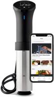 🔥 anova culinary an500-us00 sous vide precision cooker (wifi), 1000 watts, anova app included - black and silver логотип