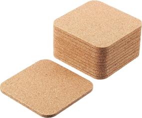 img 1 attached to Premium Boao Wooden Thick Coasters Square – Durable and Stylish Drink Protectors