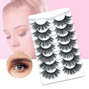 img 1 attached to 👁️ OEAL Handmade 4D Faux Mink Eyelashes: Get a Natural Look with Long, Wednesday Style False Eyelashes (7 Pairs)