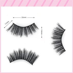 img 3 attached to 👁️ OEAL Handmade 4D Faux Mink Eyelashes: Get a Natural Look with Long, Wednesday Style False Eyelashes (7 Pairs)