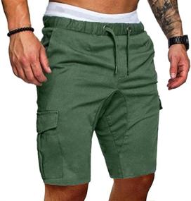 img 2 attached to Annystore Fashion Shorts Elastic Joggers