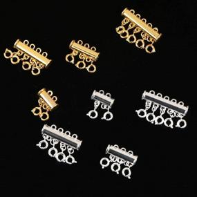 img 1 attached to 💎 BENBO Magnetic Slide Lock Clasp Set - 8 Sets, 4 Sizes - Multi Strand Necklaces & Bracelets - Jewelry Making Findings