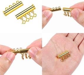 img 3 attached to 💎 BENBO Magnetic Slide Lock Clasp Set - 8 Sets, 4 Sizes - Multi Strand Necklaces & Bracelets - Jewelry Making Findings