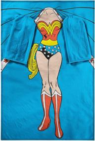 img 3 attached to Warner Brothers DC Comics Sleeves Bedding for Blankets & Throws