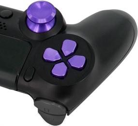 img 2 attached to Purple Jadebones Metal Replacement Repair Kit: Improved PS4/PS4 Slim/PS4 Pro Controller Thumbsticks, Thumb Grip Bullet, and D-pad Buttons for Enhanced Performance