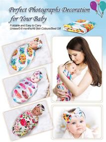 img 1 attached to 👶 QTECLOR Newborn Receiving Blanket Headband: Perfect Addition to Kids' Home Store