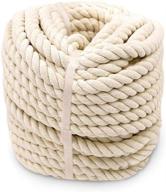 aoneky twisted cotton rope: durable 3/4 x 100 ft length for various applications logo