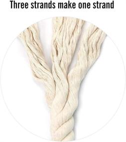 img 2 attached to Aoneky Twisted Cotton Rope: Durable 3/4 x 100 ft Length for Various Applications