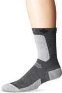 🧦 columbia men's hiking crop crew sock logo