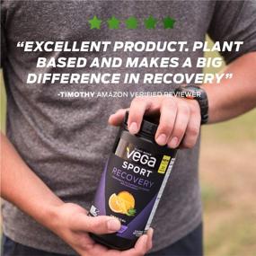 img 1 attached to Vega Sport Recovery Drink for Women and Men - Apple Berry Flavored: 🍏 Electrolytes, Carbohydrates, B-Vitamins, Vitamin C, Protein - Vegan, Gluten Free, Dairy Free - 20 Servings