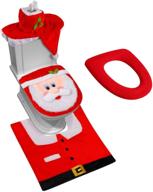 d-fantix 3d nose santa toilet seat cover - hilarious christmas bathroom decor set of 5 logo