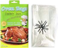 🦃 15 large oven bags for turkey, cooking bags for roasting meats - safe for meats, turkey, fish, and vegetables - 20x24 in (1 pack) logo