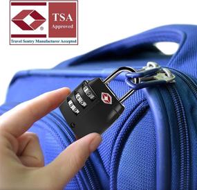 img 3 attached to 🔒 TSA Approved Luggage Locks Pack: Ensuring Hassle-Free Travel