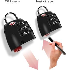 img 1 attached to 🔒 TSA Approved Luggage Locks Pack: Ensuring Hassle-Free Travel