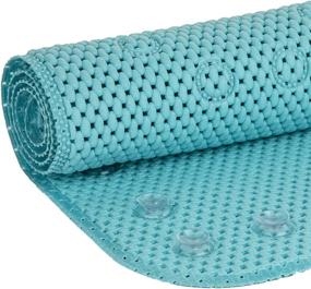 img 3 attached to 🛁 Duck Brand Softex Bath Mat - Comfortable, Non-Slip, 17x36 Blue Mat (393478)