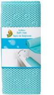 🛁 duck brand softex bath mat - comfortable, non-slip, 17x36 blue mat (393478) logo