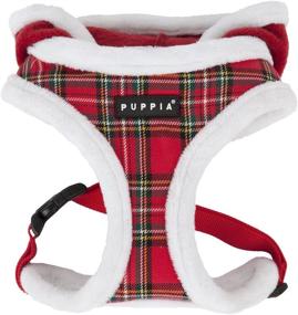 img 4 attached to 🦌 Puppia Authentic Rudolph Harness A: Small Checkered Red - Review, Features, and Benefits