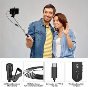 img 3 attached to 🎙️ FULAIM USB Type C Lavalier Lapel Microphone: Professional Omnidirectional Clip Mic with Noise Reduction for YouTube, Interviews, and Recording - Compatible with Smartphones, PC, Laptop