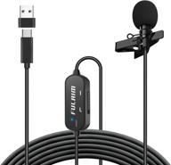 🎙️ fulaim usb type c lavalier lapel microphone: professional omnidirectional clip mic with noise reduction for youtube, interviews, and recording - compatible with smartphones, pc, laptop logo