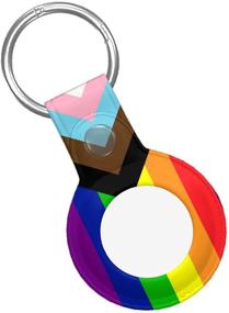 img 2 attached to Rainbow AirTags Keychain Resistant Backpacks