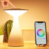 🔌 smart table lamp, linkind touch control dimmable ambient desk lamp, wifi color changing & white bedside lamp - alexa google home compatible, led rgb nightstand lamp for bedroom логотип