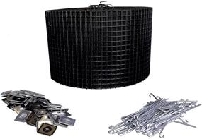 img 4 attached to 🐿️ 8-inch PVC Coated Galvanized Steel Squirrel Guard Kit - Includes 100 ft. Roll and 100 Aluminum Fasteners