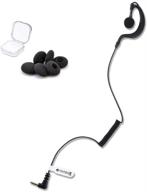 yehteh 3.5mm g shape earhook listen only earpiece for two way radios/walkie talkies - compatible with radio speaker mics jacks - 1pack logo