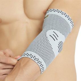 img 4 attached to 🎋 NeoTech Care Bamboo Fiber Elbow Support Brace, Gray - Size S, 1 Unit