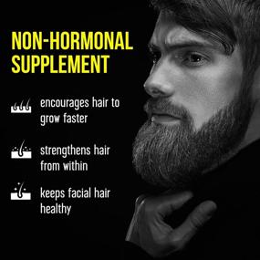 img 1 attached to 🌱 Beard Grow XL: Vegan Facial Hair Supplement for Thicker and Fuller Beard Growth - #1 Men's Hair Growth Vitamins
