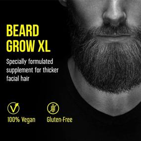 img 2 attached to 🌱 Beard Grow XL: Vegan Facial Hair Supplement for Thicker and Fuller Beard Growth - #1 Men's Hair Growth Vitamins